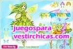 Juegos vestir hada de la primavera